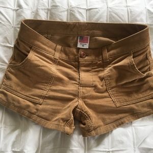 BIRDWELL BEACH BRITCHES - tan corduroy shorts
